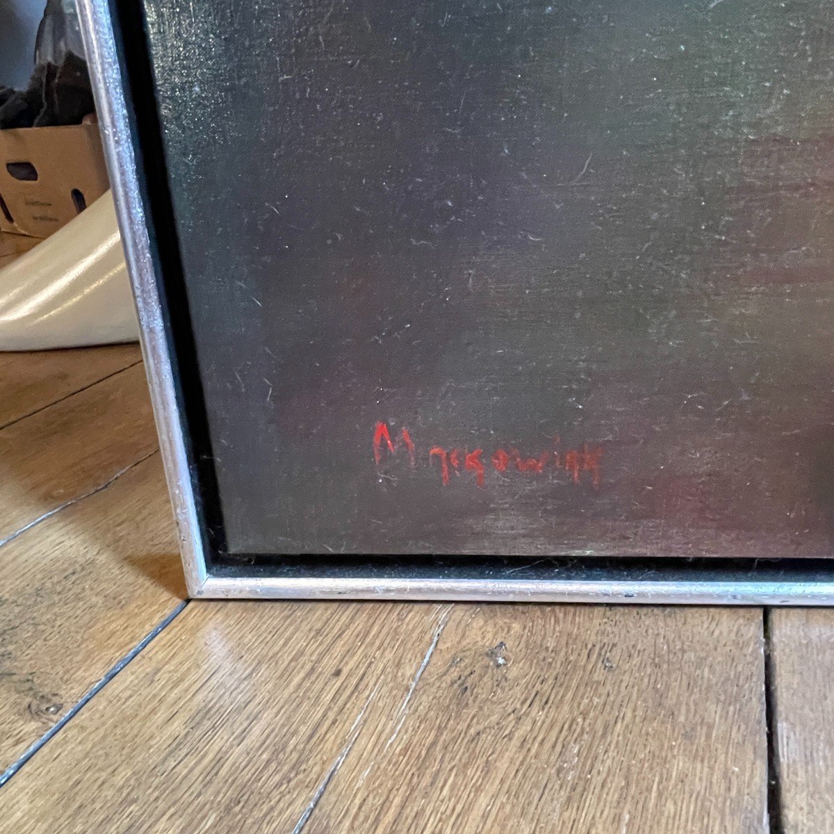 Mackowiak Erwin " Nu 1972 " Pop'art Belge, Tableau / Peinture / Huile Sur Toile-photo-3