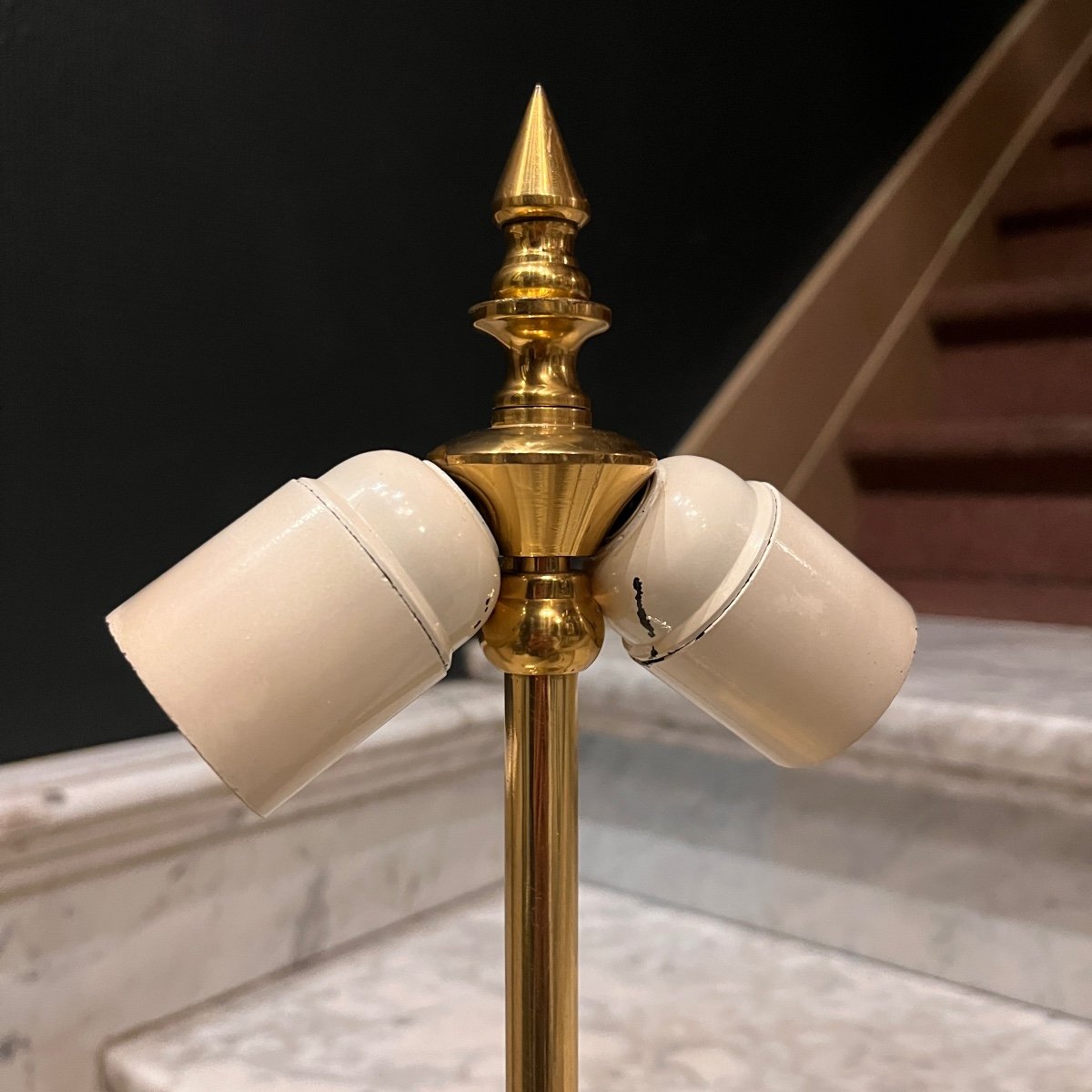 Georges Mathias For Maho, Table Lamp, Hollywood Regency, Ca 1970-photo-5