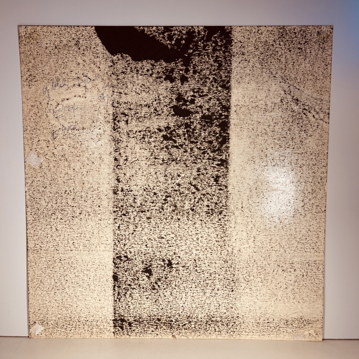 Jan Burssens, Abstract Painting, Mixed Media On Cardboard, Mid-20th Century-photo-4