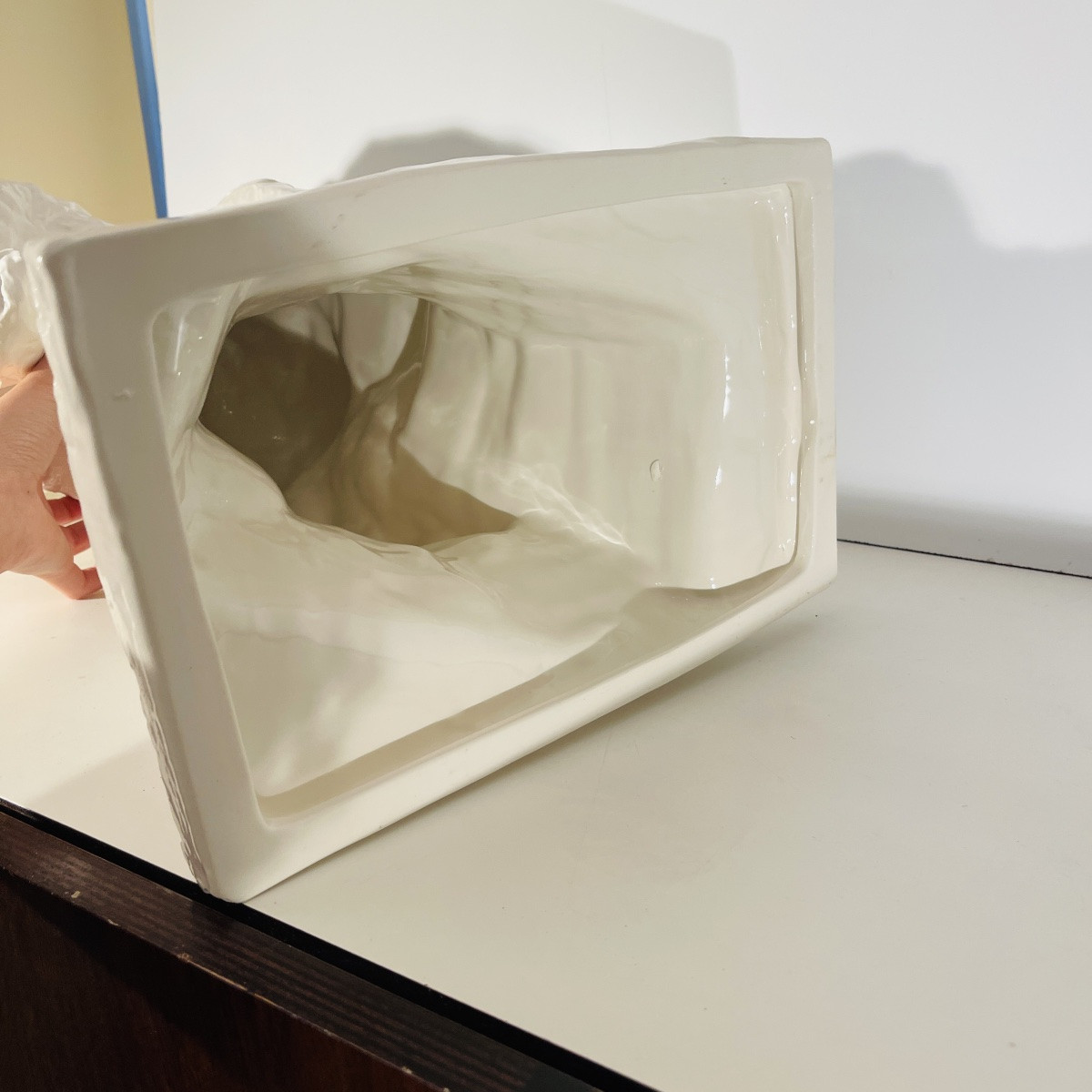 Patrick Villas / Royal Boch 'panther Bust' Art Deco Style, White Ceramic Sculpture-photo-5