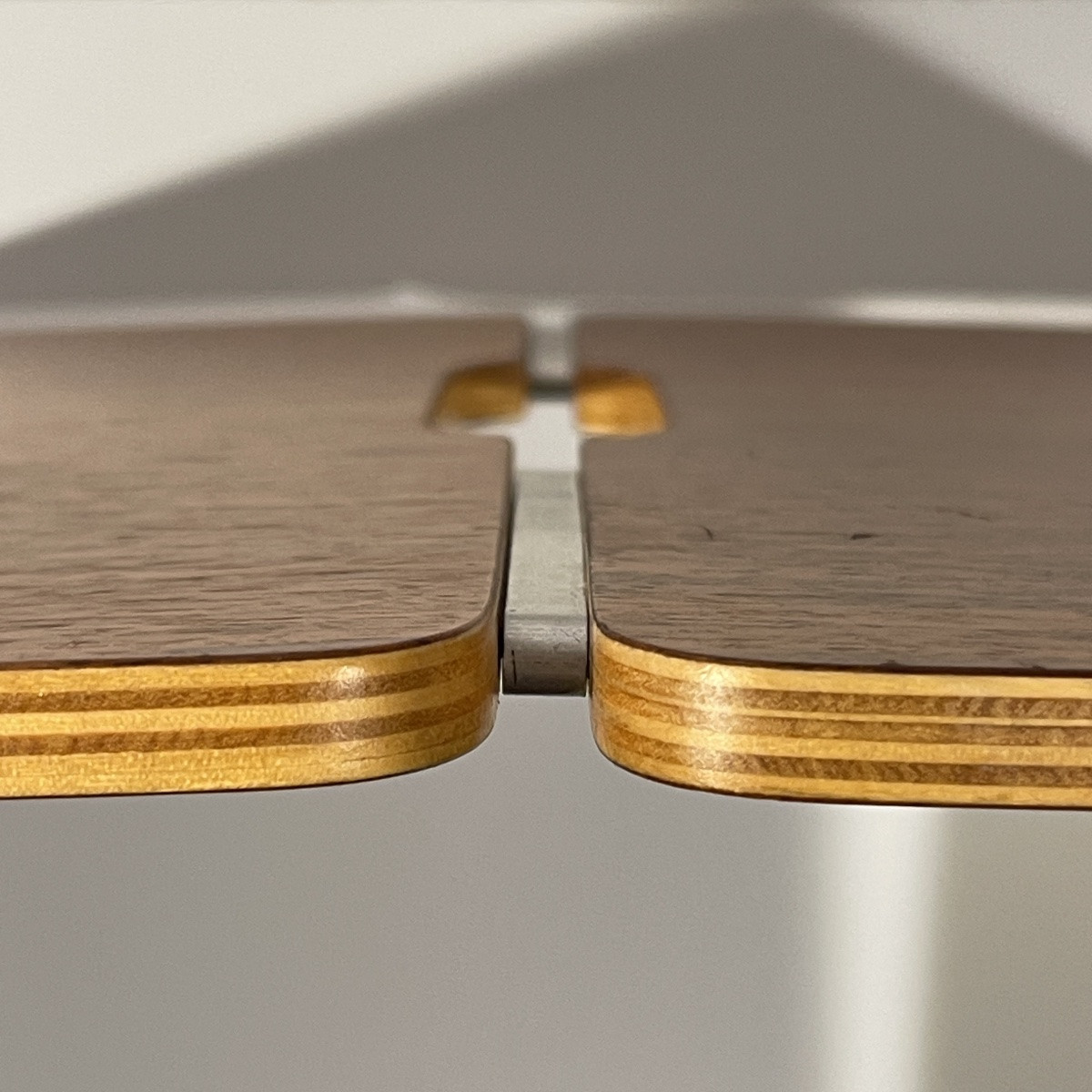 Paire De Tabourets / Tables d'Appoint, Palissandre Alu, Bois Mutlipex Courbé, Design Scandinave-photo-6