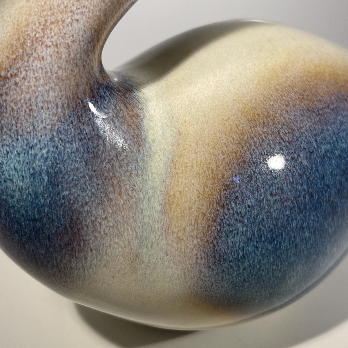 Ljubisa Mišić For Goebel "pelican" Bird Sculpture, Polychrome Ceramic, Germany 1984-photo-3
