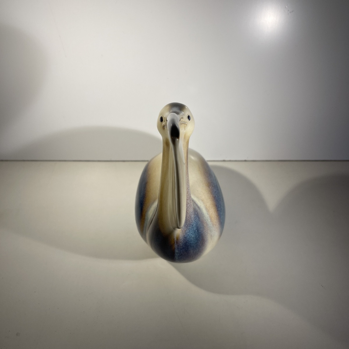 Ljubisa Mišić For Goebel "pelican" Bird Sculpture, Polychrome Ceramic, Germany 1984-photo-4
