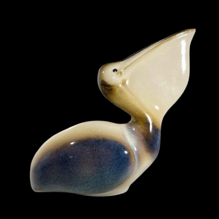 Ljubisa Mišić For Goebel "pelican" Bird Sculpture, Polychrome Ceramic, Germany 1984