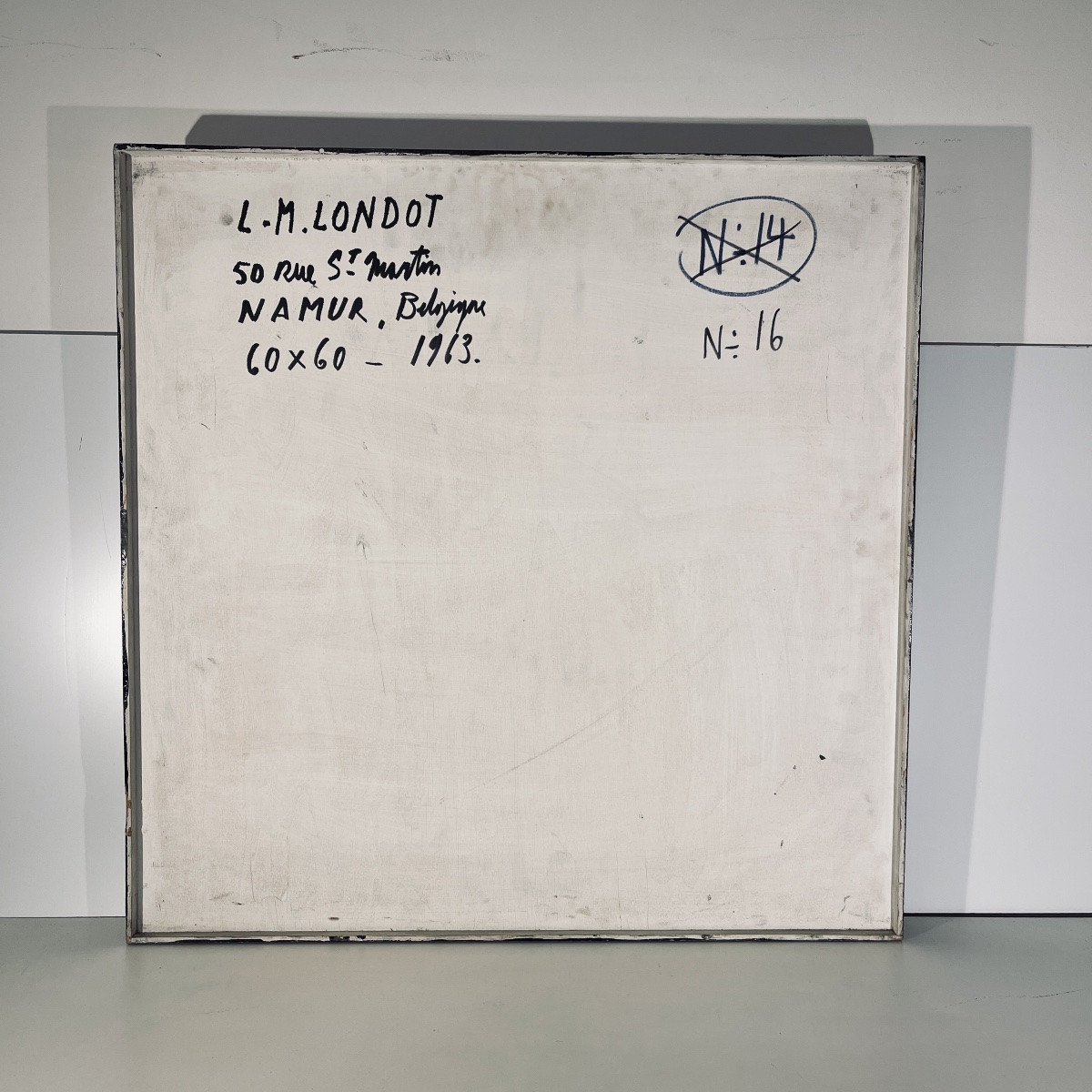Louis-marie Londot, Abstract Painting, Oil And Concretions On Panel No. 16, 1963-photo-7