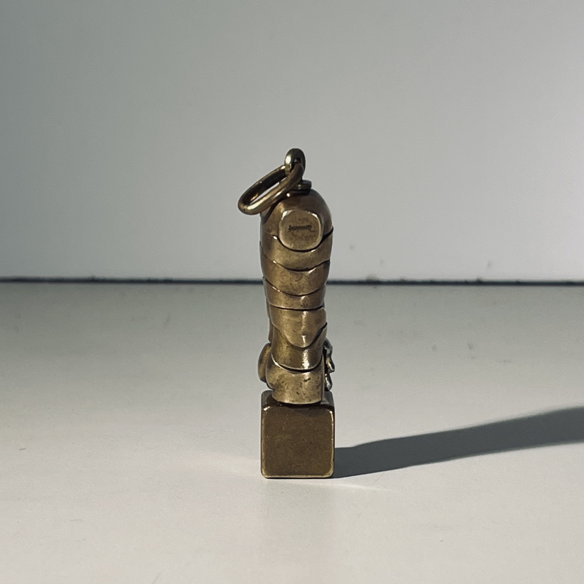 Miguel Berrocal "Micro David" bijou pendentif / sculpture démontable, bronze / argent, ca 1970-photo-3