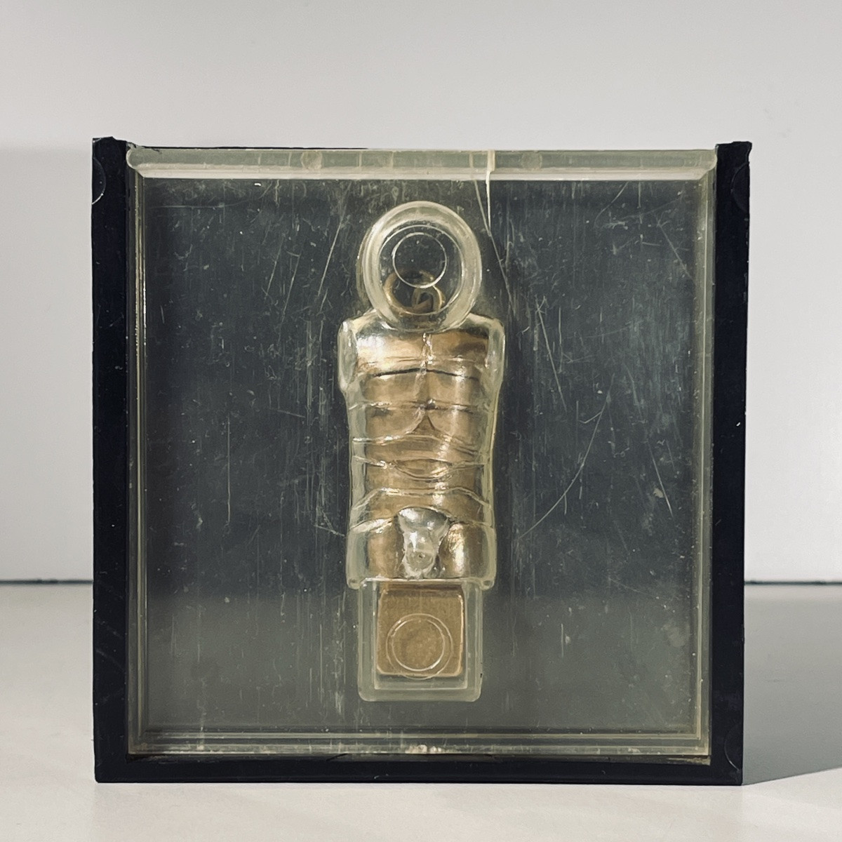 Miguel Berrocal "Micro David" bijou pendentif / sculpture démontable, bronze / argent, ca 1970-photo-6