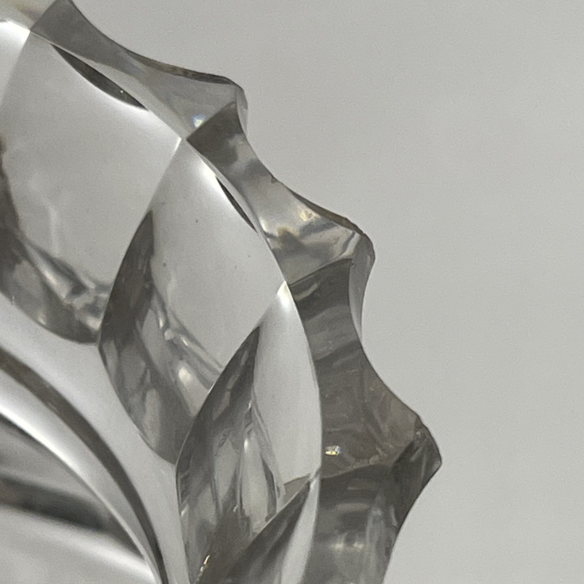 Joseph Simon For Val Saint Lambert, Art Deco Vase In Colorless Cut Crystal, Ca 1925-photo-2