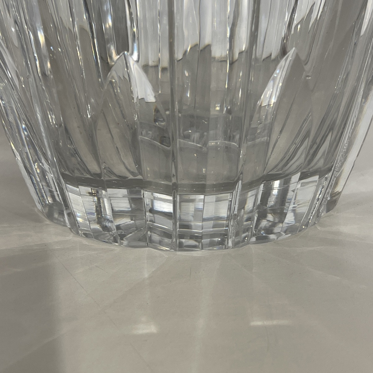 Joseph Simon For Val Saint Lambert, Art Deco Vase In Colorless Cut Crystal, Ca 1925-photo-4