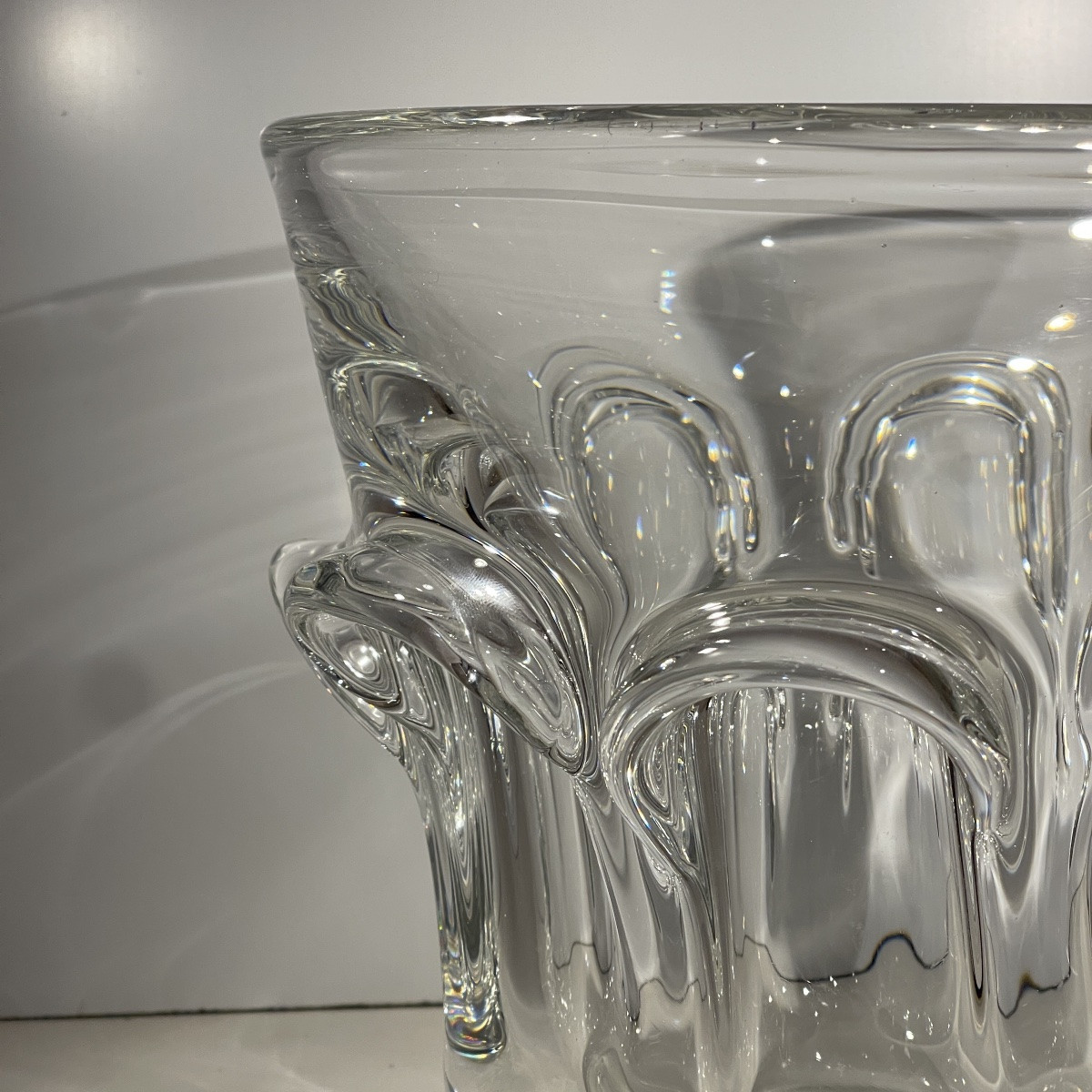 Antonio - Guido Bon / Val Saint Lambert, Crystal Champagne Bucket, Ca 1950-1960-photo-3