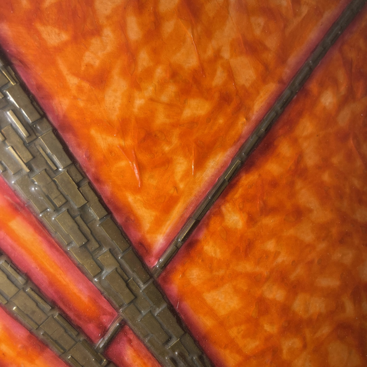 Antonio Secci, Brutalist Abstract Painting, Mixed Media On Panel, Italy Milano 1969-photo-2