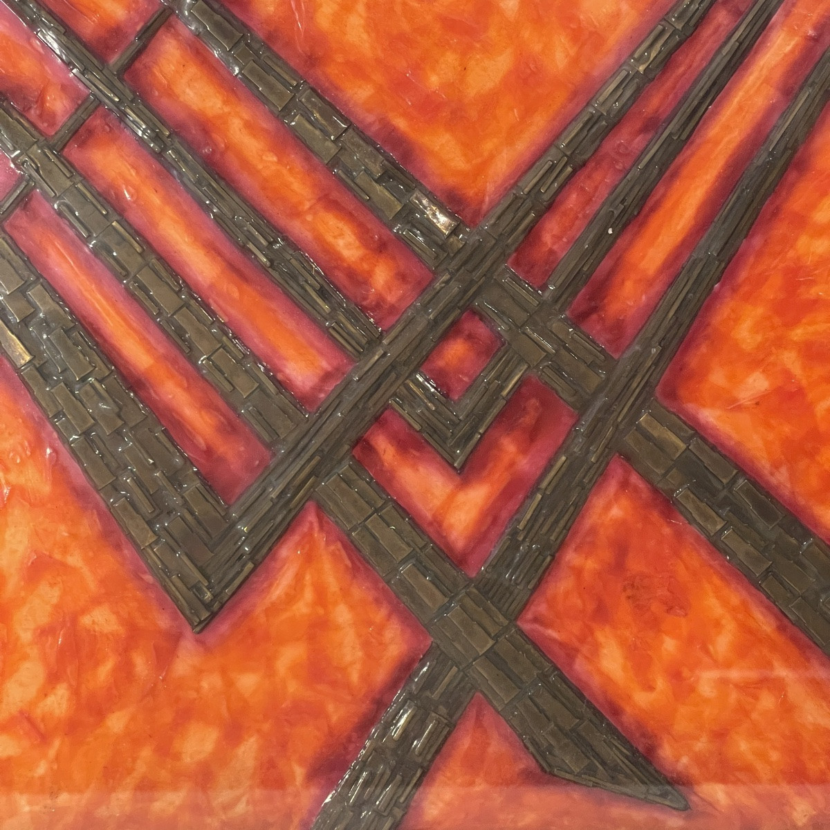 Antonio Secci, Brutalist Abstract Painting, Mixed Media On Panel, Italy Milano 1969-photo-4