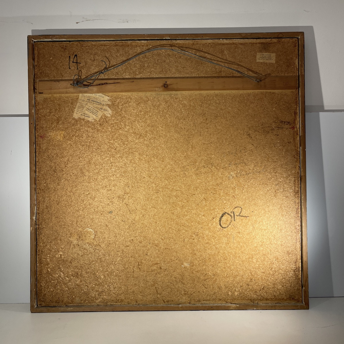 Georges (géo) De Vlamynck, Abstract Painting, Oil On Panel, Ca 1960-photo-3