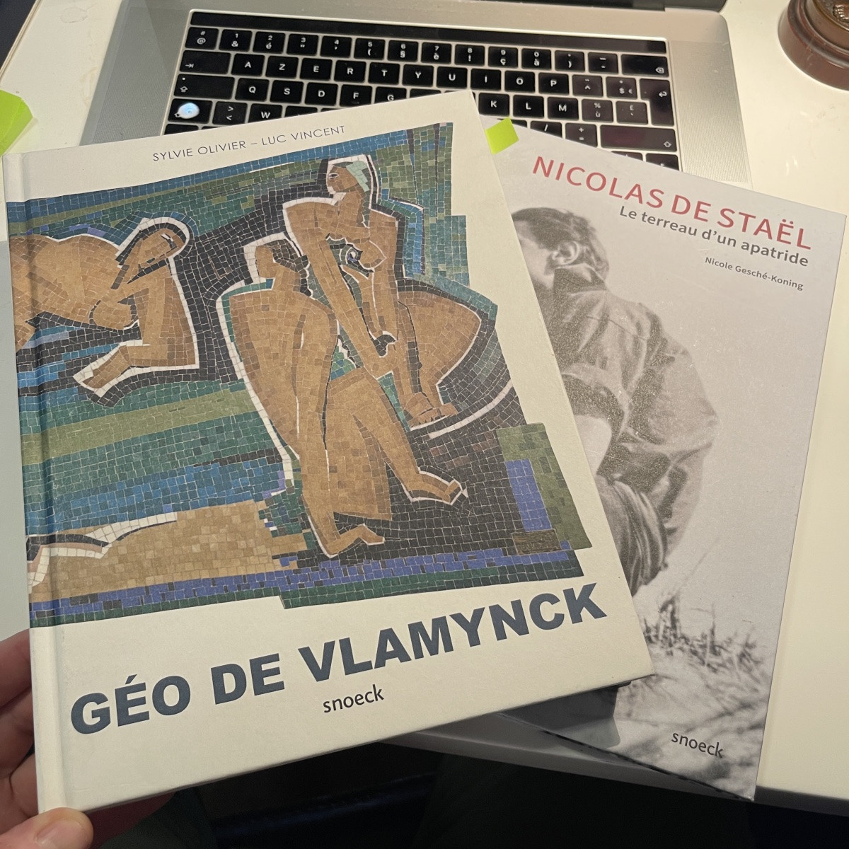 Georges (géo) De Vlamynck, Abstract Painting, Oil On Panel, Ca 1960-photo-5