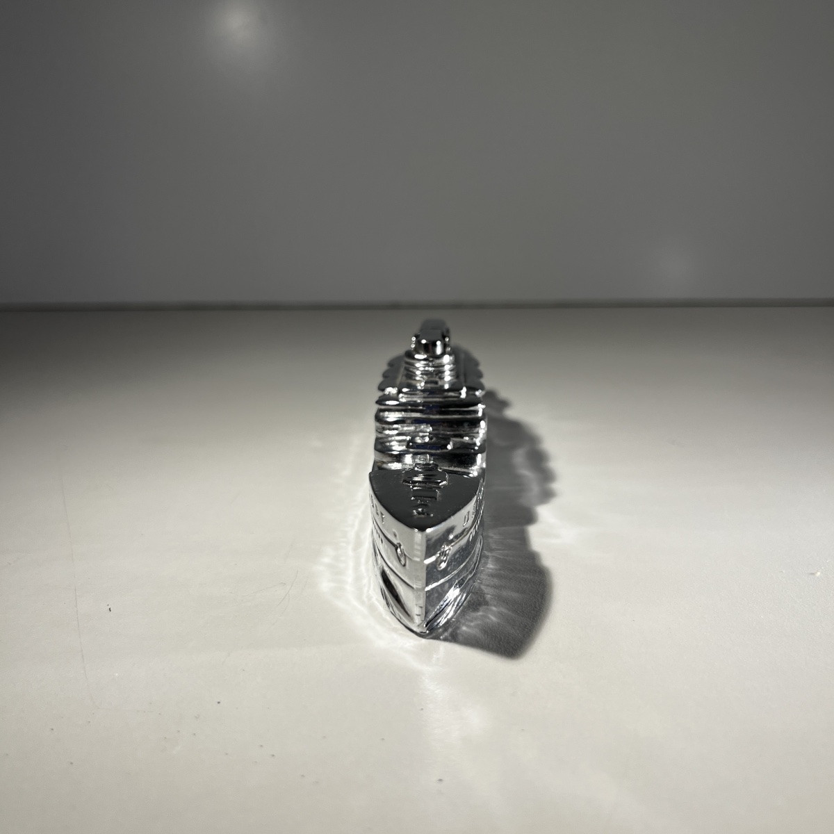 Briquet de table Art Déco MTC ,Bateau - Paquebot de croisière, acier chromé, ca 1930-photo-3