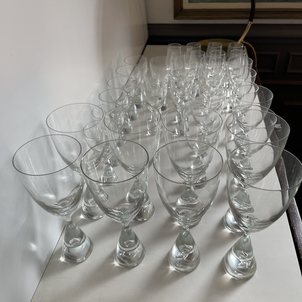 Bent Severin / Holmegaard "princess" Design Service 33 Pieces: Denmark 1958-photo-8