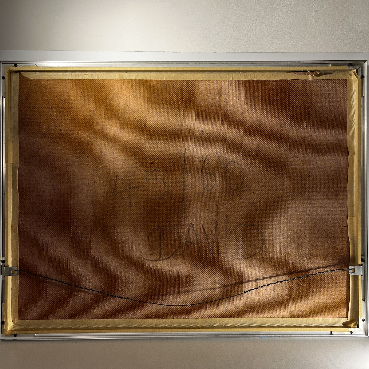 Tableau cubo-surréaliste, technique mixte sur papier, signé et daté David 1974-photo-8