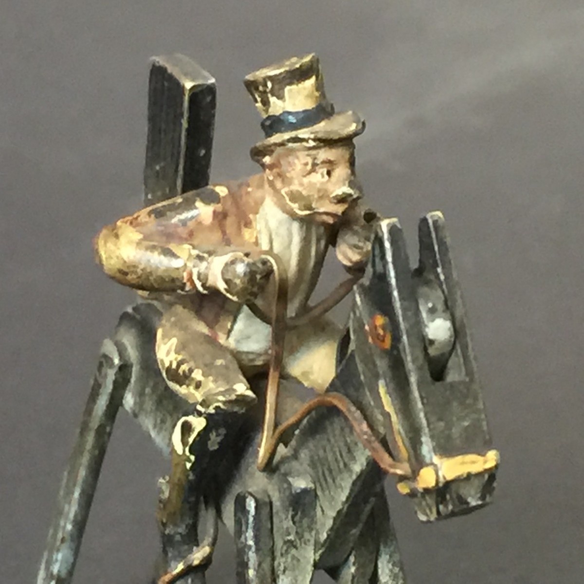 Sculpture - Articulated Vienna Bronze - Jockey On Horse - Circa 1900-photo-5
