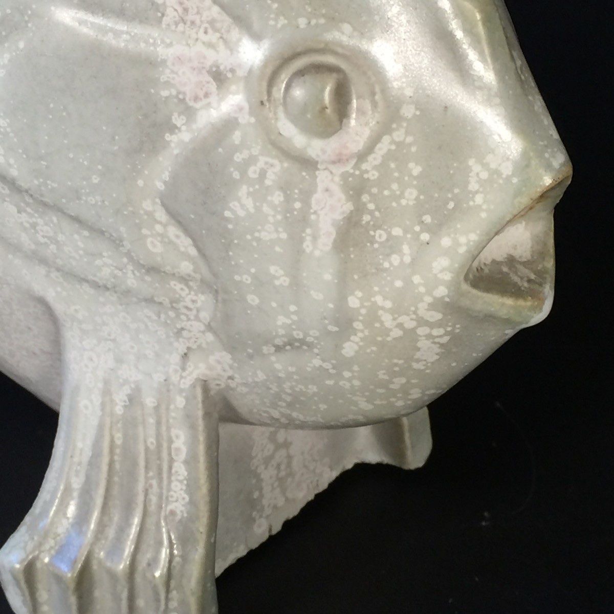 Roger Guerin "Fish" Art Deco - Earthwear Sculpture Grès Salé - Circa 1925/1930-photo-1