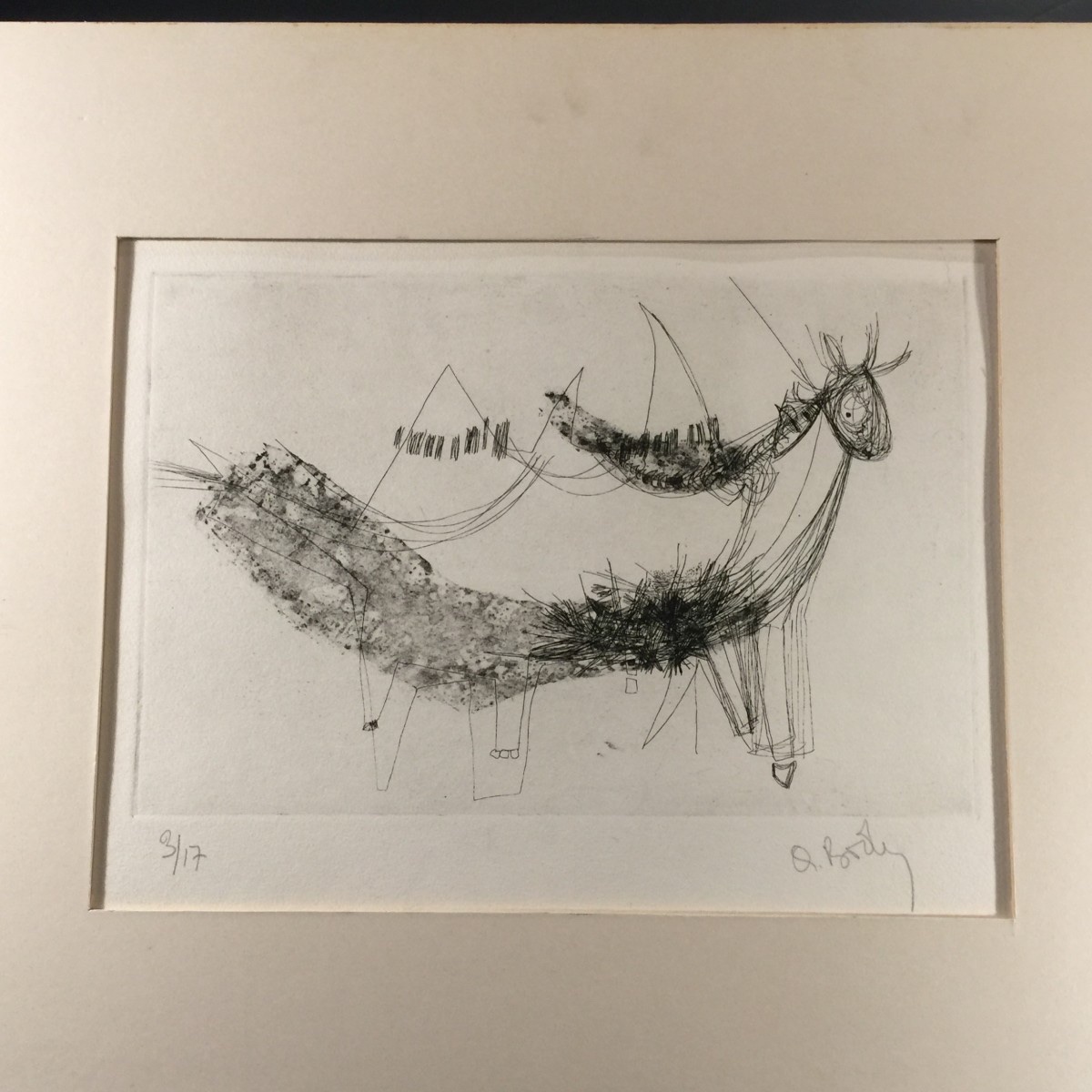 Anne Body "anonymous 20th Century", Engraving 3/17, Circa 1965-photo-4