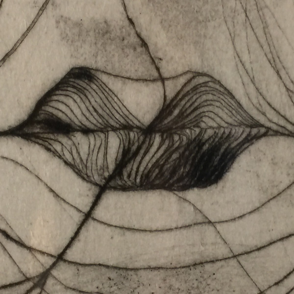 Anne Body " Jézabel " gravure abstrait surréaliste numérotée 4/7, signée et datée 1961-photo-2