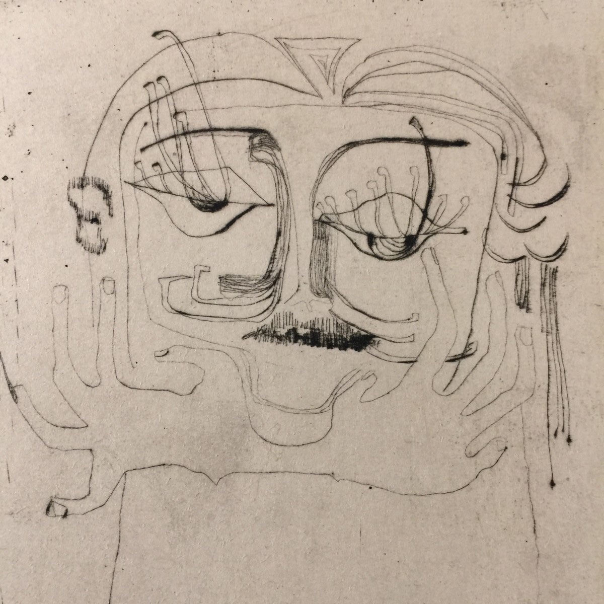 Anne Body "when We Lost Our Minds" Engraving Numbered 3/3, Signed And Dated 1961-photo-2
