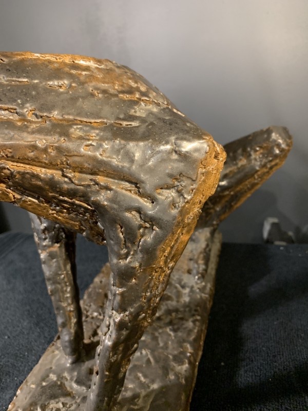 Mario Peruggini, Animal Sculpture Dog, Glazed Stoneware, Unique Piece, 1960s-photo-2