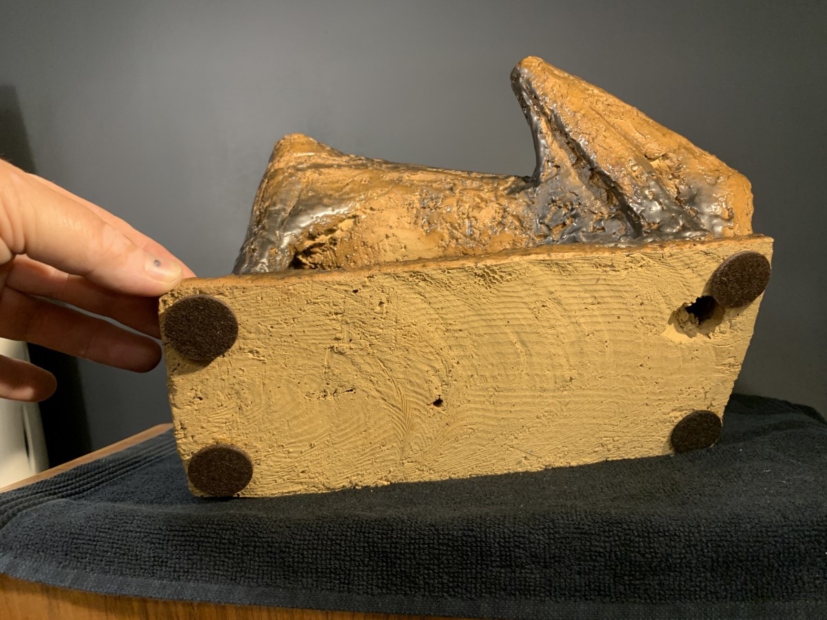 Mario Peruggini, Animal Sculpture Dog, Glazed Stoneware, Unique Piece, 1960s-photo-6