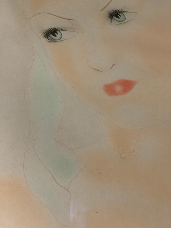 Roger De Ruycke For Hebbelinck, Portrait Of A Nude Woman, Aquatint Engraving Surrealist Fantasy-photo-4