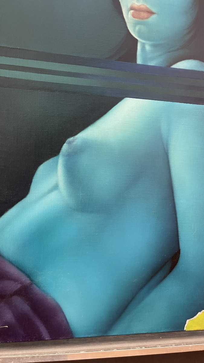 Erwin Mackowiak "deborah 75" Hyperrealistic Pop Art Painting, Oil On Canvas, 1975-photo-4