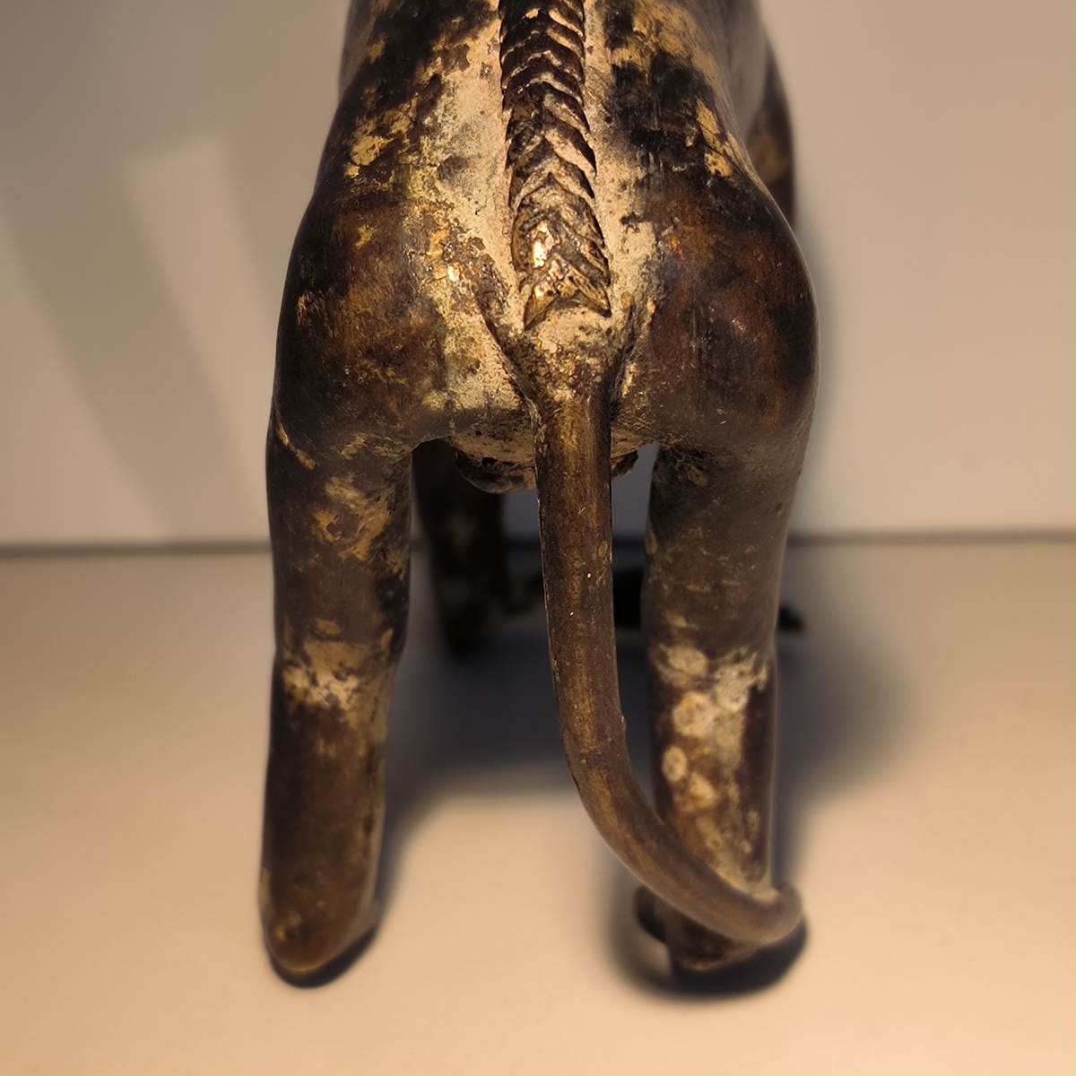 Bronze Sculpture Of A Monkey With An Antique Brown Patina, 20th Century-photo-2