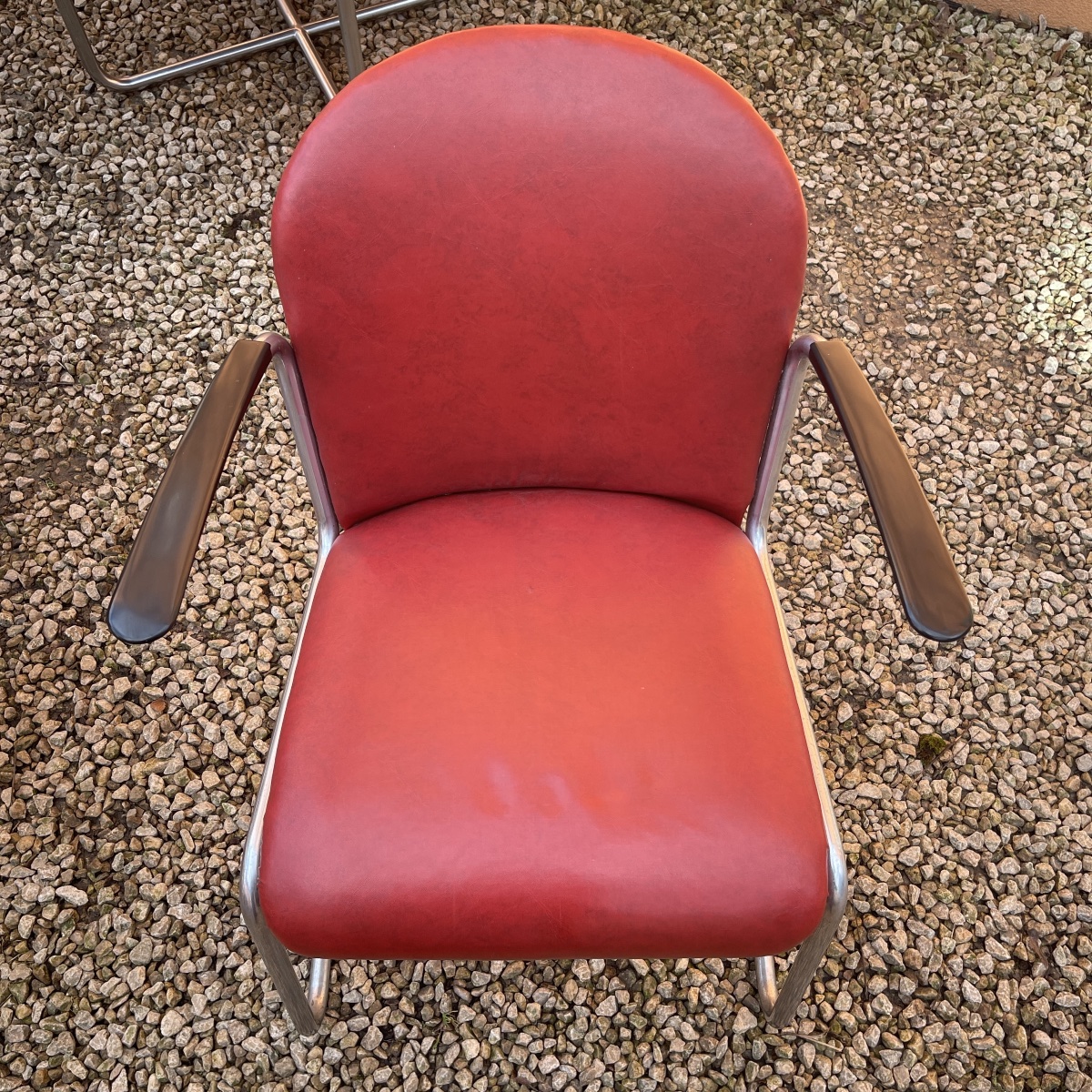 WILLEM HENDRIK GISPEN, set de 3 fauteuils 413 Art Déco moderniste, structure cantilever tube d'-photo-3