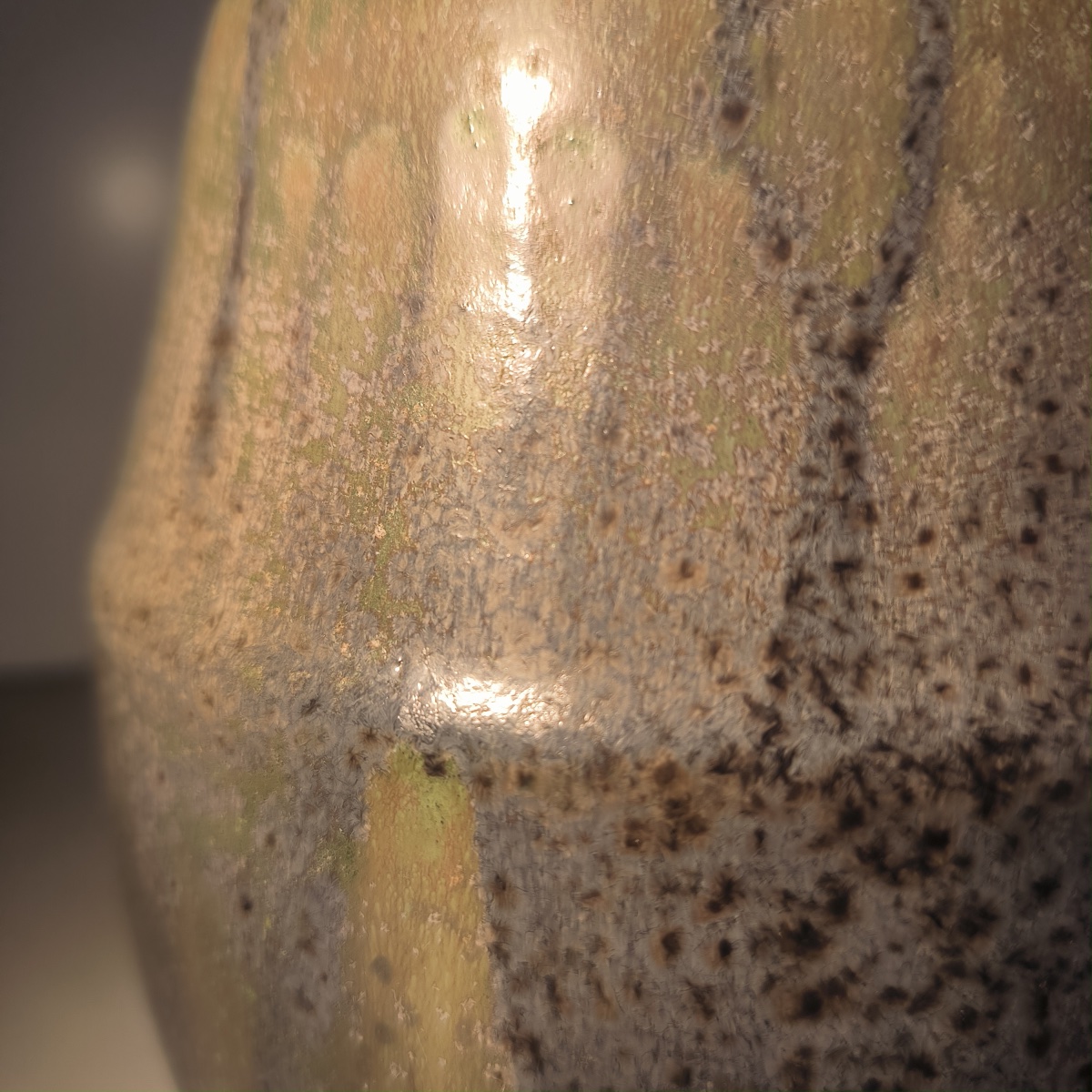 CRIS AGTERBERG & ROGER GUERIN à Bouffioulx, vase Art Déco en grès vert/bleu, ca 1925-photo-3
