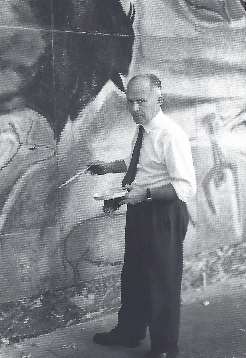 GEORGES (Geo) DE VLAMYNCK 'Nu de Femme Abstrait E' tableau / peinture / technique mixte, fusain-photo-2