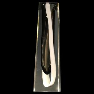 Flavio Poli For Seguso Vetri d'Arte, Multi-layer Glass Vase Called Sommerso, Murano, Circa 1960