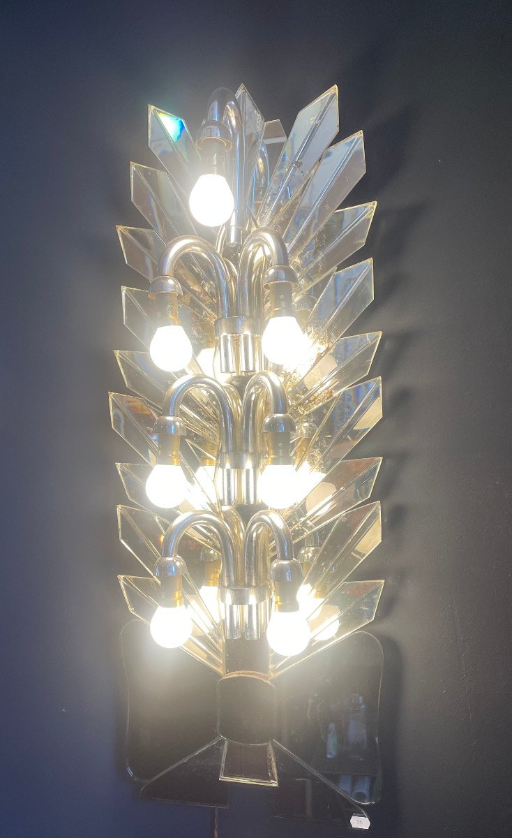 Christmas Tree Wall Lamp By Maurice Dufrène - 1925-photo-3