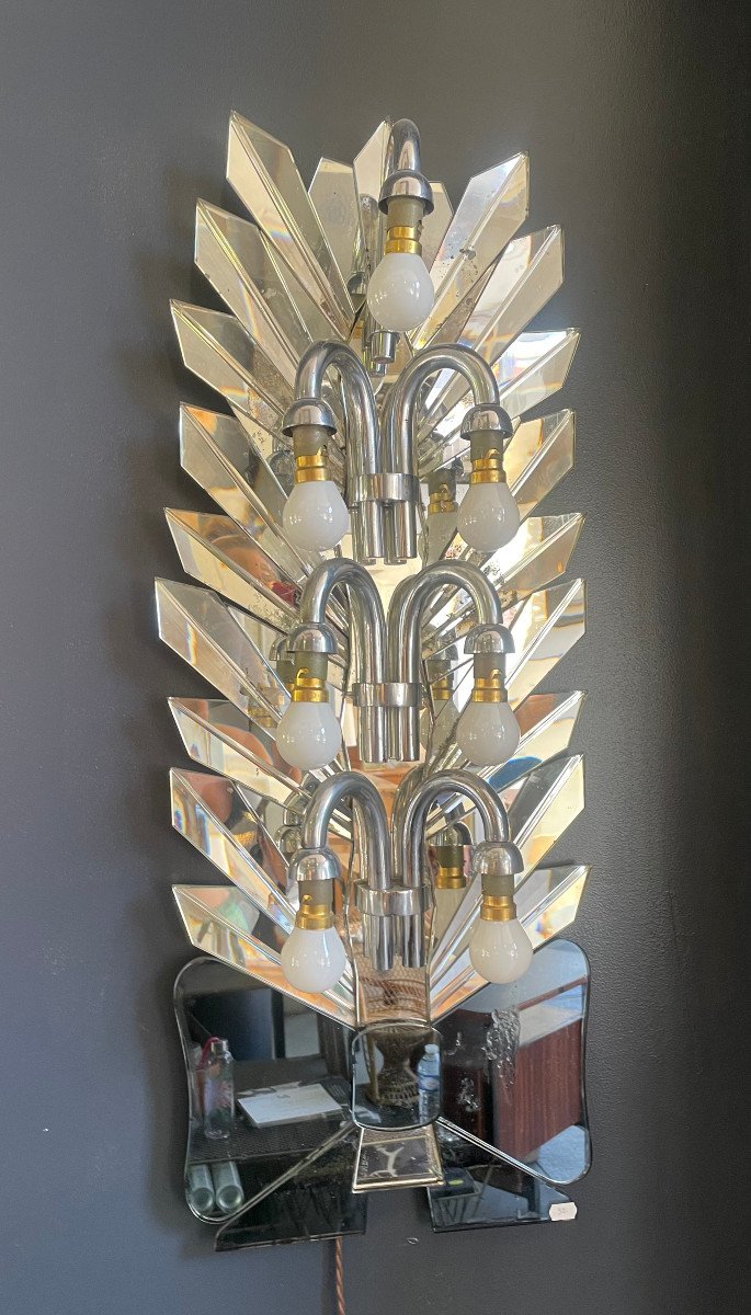 Christmas Tree Wall Lamp By Maurice Dufrène - 1925