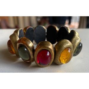 Mithé Espelt Bracelet En Terre  émaillée, Or Craquelé