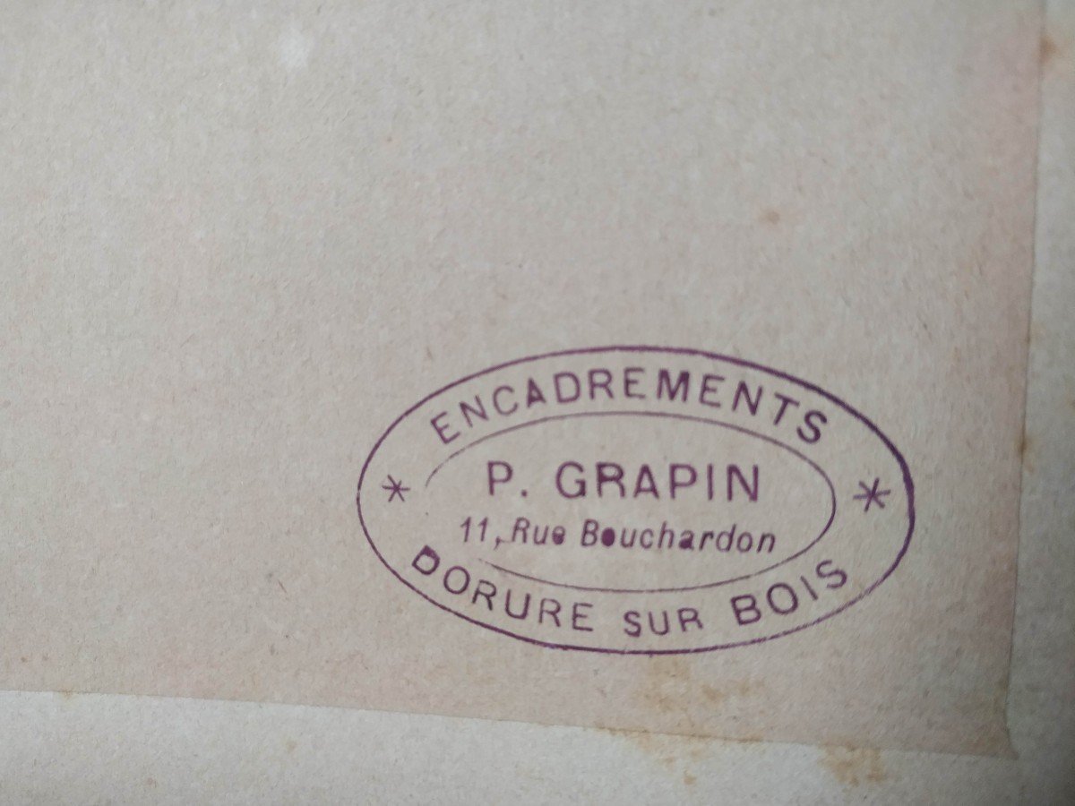 Victor Julien Giraud : Deux  Gentilhommes  Aquarelle Sur Dessin Au Crayon  Vers 1870-photo-4
