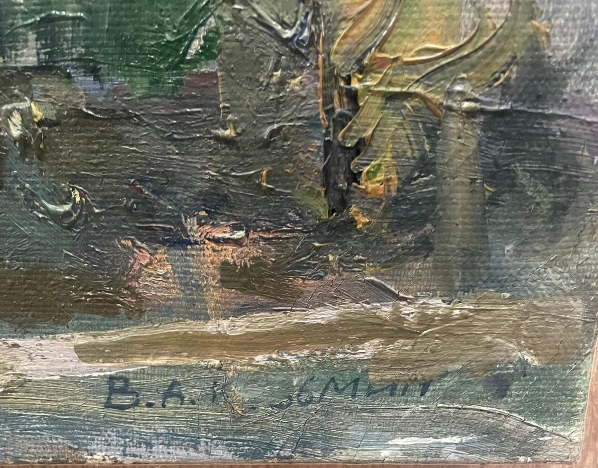 Nicholaï Kouzmine: “lake Baikal” Oil On Canvas-photo-2