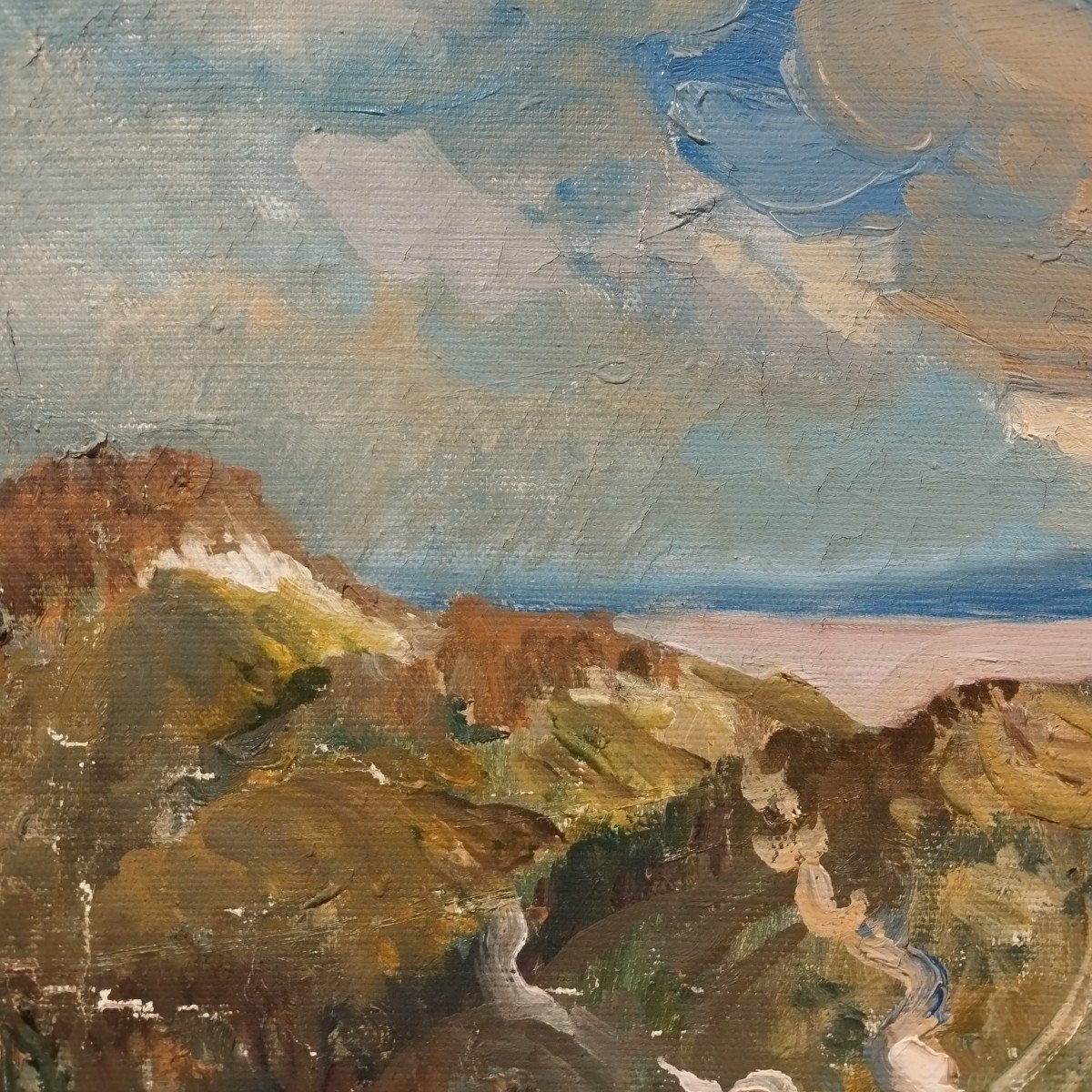 Nicholaï Kouzmine: “lake Baikal” Oil On Canvas-photo-4