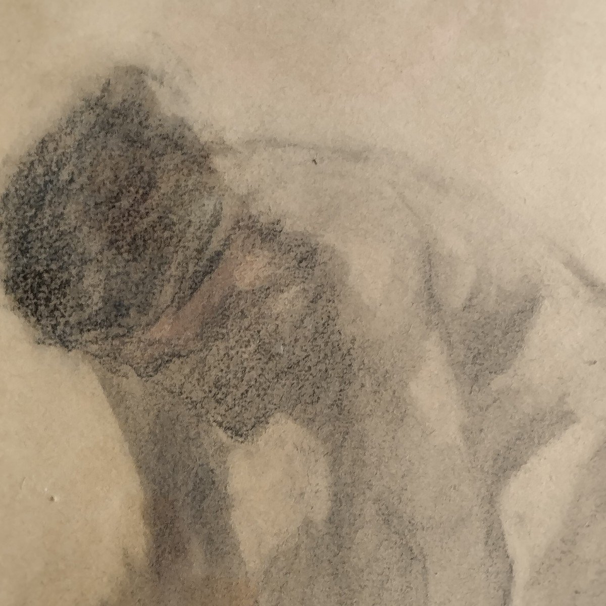 Vittorio Reggianini: "after The Bath" Original Drawing Circa 1900-photo-4