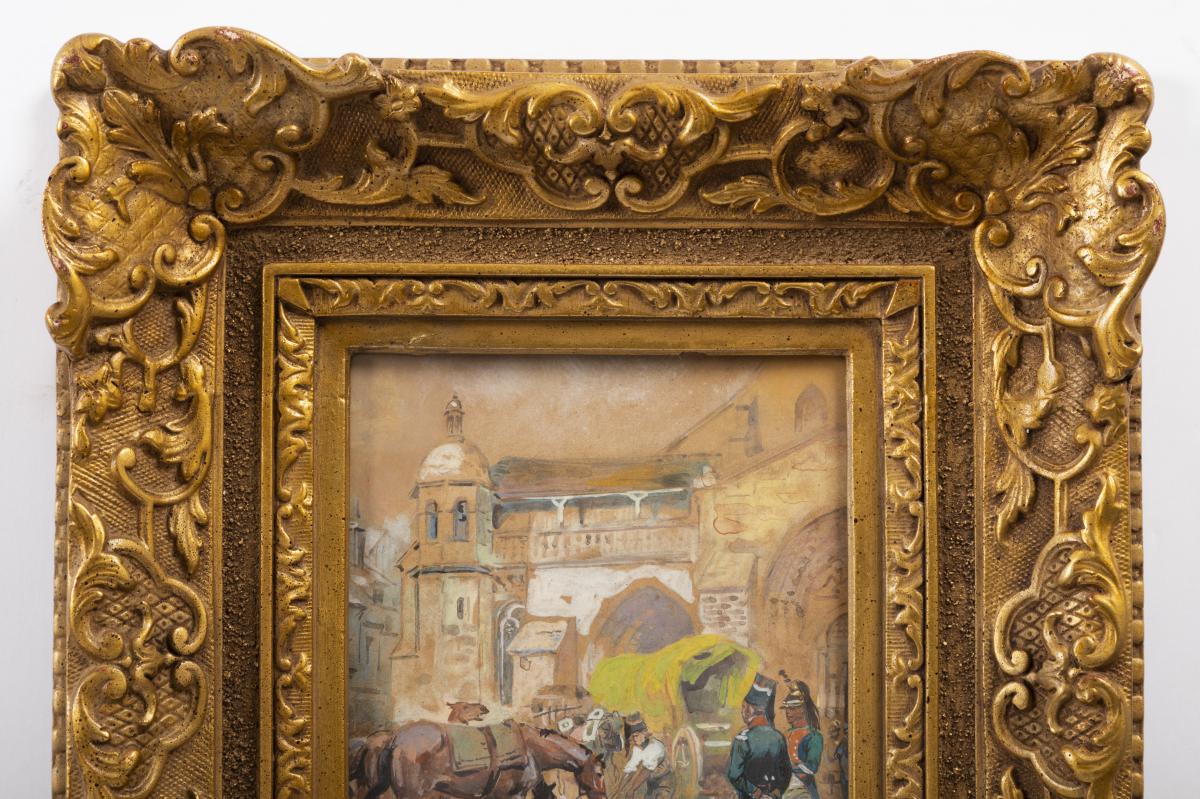 Maurice Toussaint, (1882-1974), Gouache, Grenadiers-photo-2