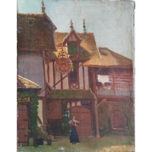 Jjscherrer: "chennevières Old House" Oil On Canvas 1905