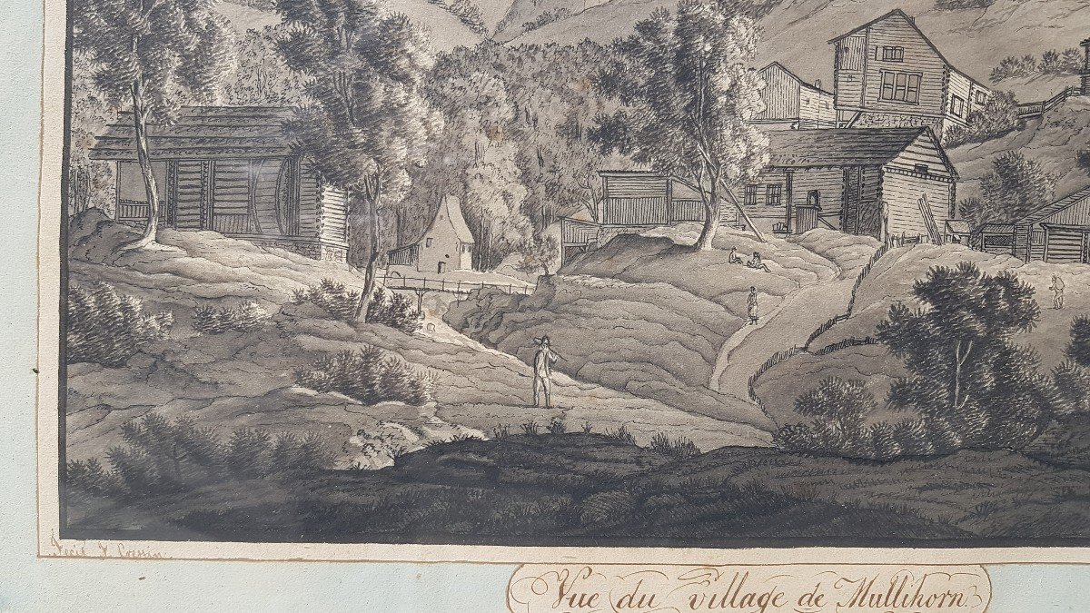 Crestin Village Of Mullihorn In Switzerland, 1820-photo-3