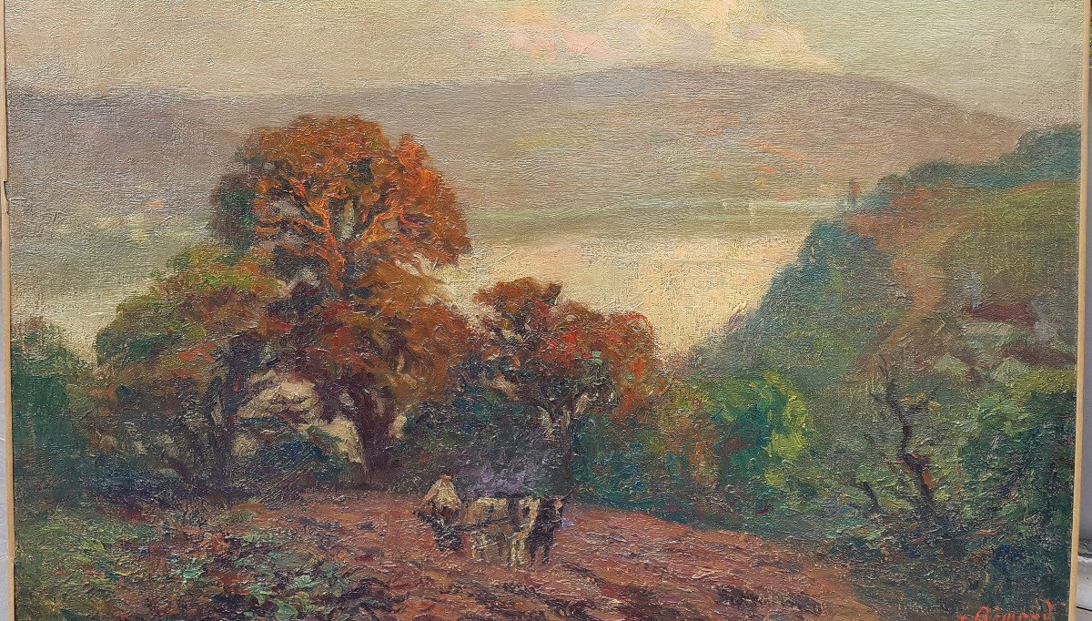Jean Rémond (1872-1913) Landscape Of Brittany 1909-photo-4