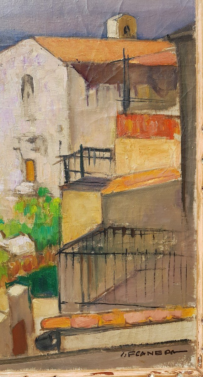 Jean-frédéric Canepa (1896-1981) Village In Provence-photo-2