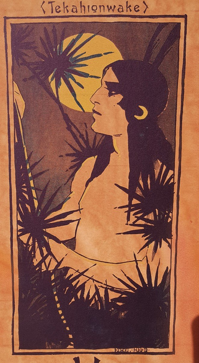 Ethel Reed (américaine, 1874-1912) The White Wampum-photo-1