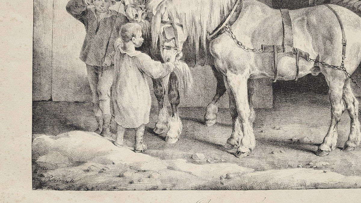 Théodore Gericault (1791-1824) Farm Horses-photo-3