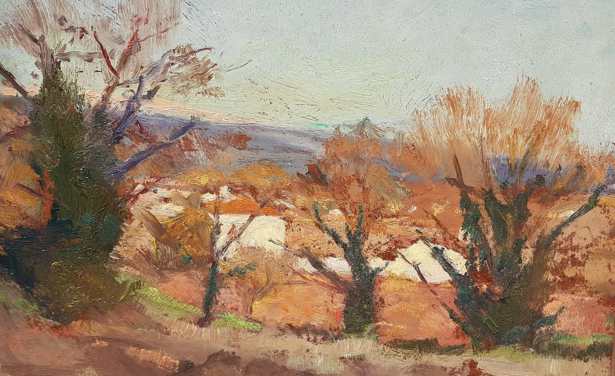 Paul Surtel (1893-1985) Paysage et le Mont Ventoux-photo-4